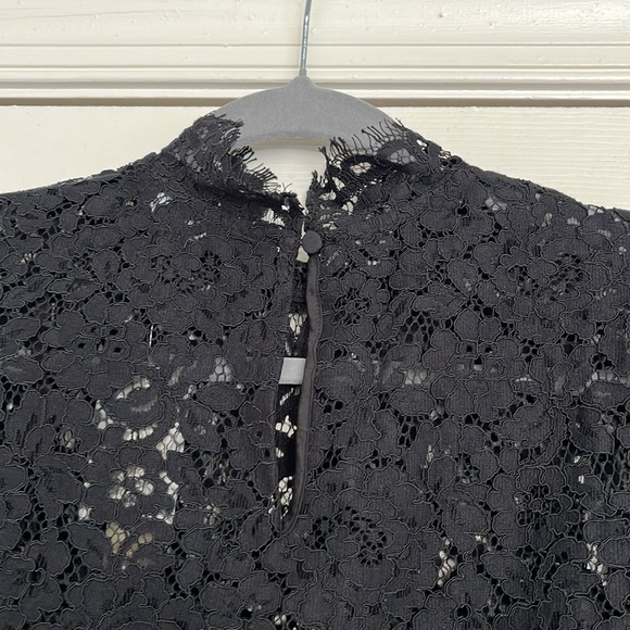 NWT J.Crew Scalloped lace mockneck top - Picture 10 of 12